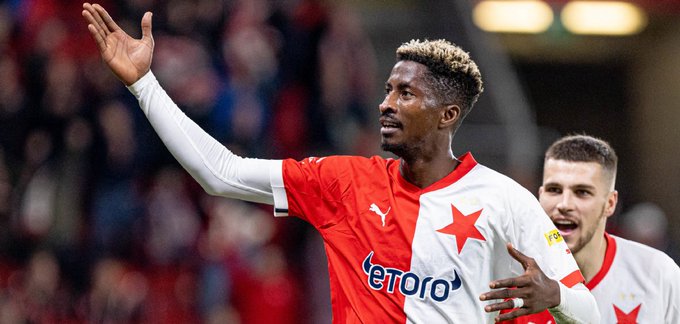 Slavia Prague lament the loss of Nigeria winger Peter Olayinka