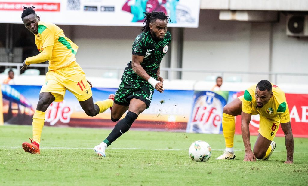 Ademola Lookman Drives For Goal Vs Benin In Uyo